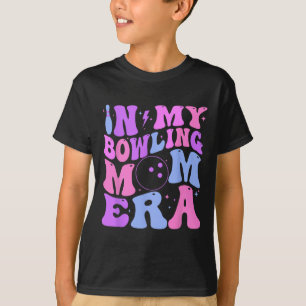 Camiseta Retrô Groovy Na Minha Era De Mãe De Boliche Engraç
