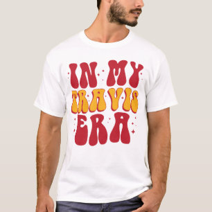 Camiseta Retro Groovy Na Minha Era Travis