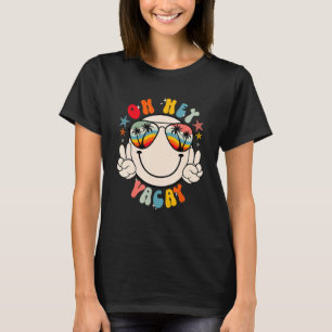 Camiseta Retro Groovy Oh Ei Vacay Summer Vacay Beach Tr