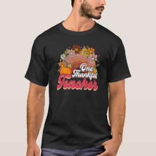 Camiseta Retro Groovy Rainbow One Obrigado Professor