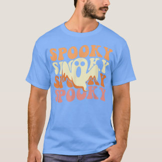 Camiseta Retro Groovy Spooky Ghost Boo Halloween Costume Sc