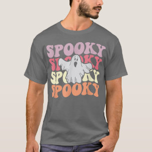 Camiseta Retro Groovy Spooky Ghost Boo Halloween Costume Sc