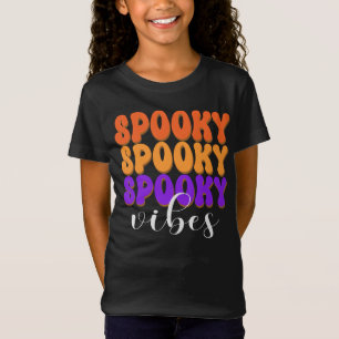 Camiseta Retro Groovy Spooky Vibes Halloween