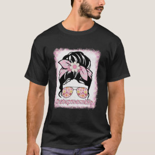 Camiseta Retro Groovy Step Mãe Cabelo Mensageiro Bleaches H