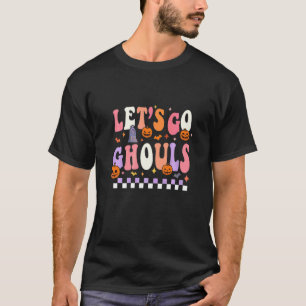 Camiseta Retro Groovy Vamos Lá Espíritos Fantasmas 70s Hipp