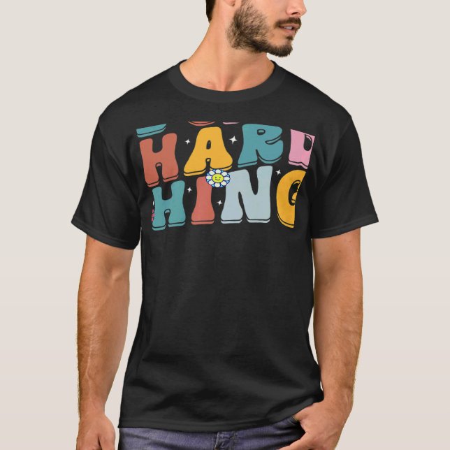 Camiseta Retro Groovy We Can Do Hard Things Back To School  (Frente)