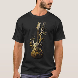 Camiseta Retro Guitar Gift Guitarist Rock Concert Festival