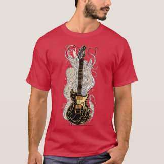 Camiseta Retro Guitar Gift Guitarist Rock Concert Festival