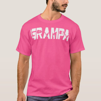 Camiseta Retro Guitarista Padre Grampa Dia de os pais de Vi