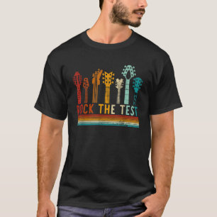 Camiseta Retro Guitarra Música Vintage Engraçado Testes no