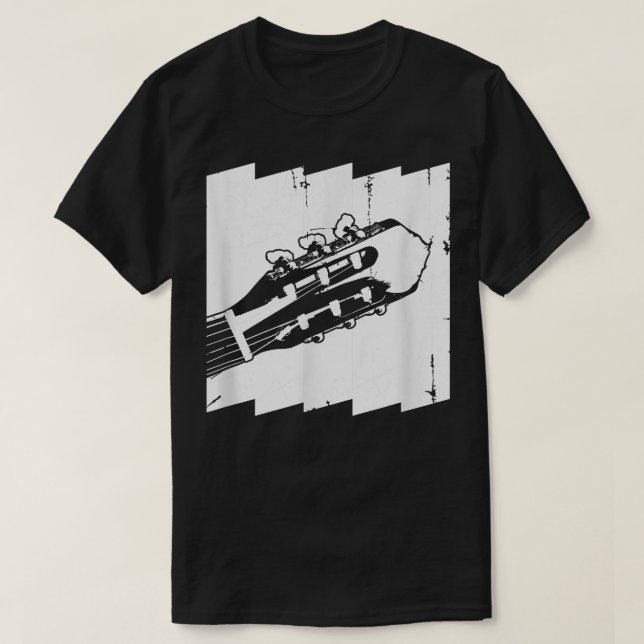 Camiseta Retro Guitarrista (Frente do Design)