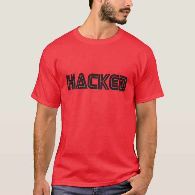 Camiseta Retrô hackeado (Frente)