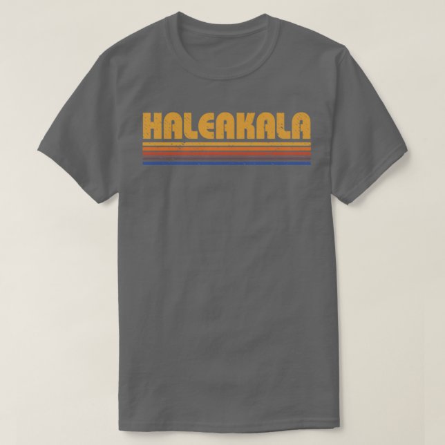 Camiseta Retro Haleakala Hawaii Vintage (Frente do Design)