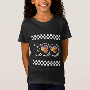 Camiseta Retro Halloween Boo Fofo Unisex