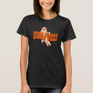 Camiseta Retrô Halloween Coxas grossas Víblias bruxas Witch
