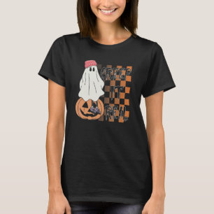 Camiseta Retro Halloween Crepe-lhe Real Vintage Ghost Hallo