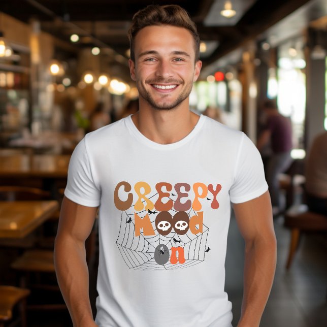 Camiseta Retro Halloween | Humor Assustador Em (Criador carregado)