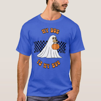 Camiseta Retro Halloween Meu Cachorro é minha vinheta Boo H