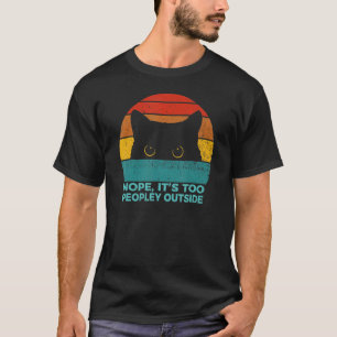 Camiseta Retro Halloween Não É Demais Pessoas Fora De Tímid