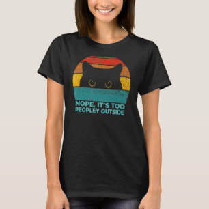 Camiseta Retro Halloween Não É Demais Pessoas Fora De Tímid