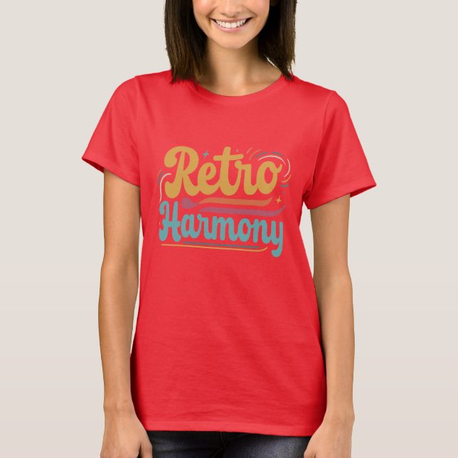 Camiseta Retro Harmony! Básico feminino (Frente)
