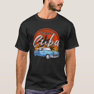 Camiseta Retro Havana Cuba Vintage Sunset Caribe Cubano S