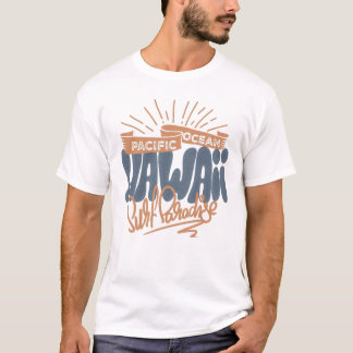 Camiseta Retro Hawaii Surf Paradise