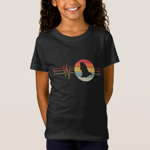 Camiseta Retro Heartbeat Egípcio Fruta Bat Lifeline Vintag