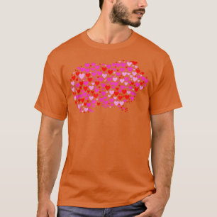 Camiseta Retro Hearts Guinea pig Animals Birthday Christmas