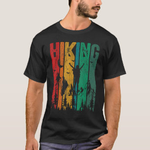 Camiseta Retro Hiker Adventure Outdoor Camping Mountain Hi