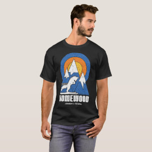 Camiseta Retro Homewood Mountain Ski White Fox T Shirt