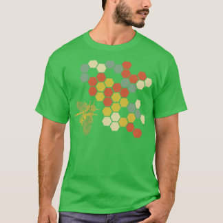 Camiseta Retro Honeycomb Beekeeper