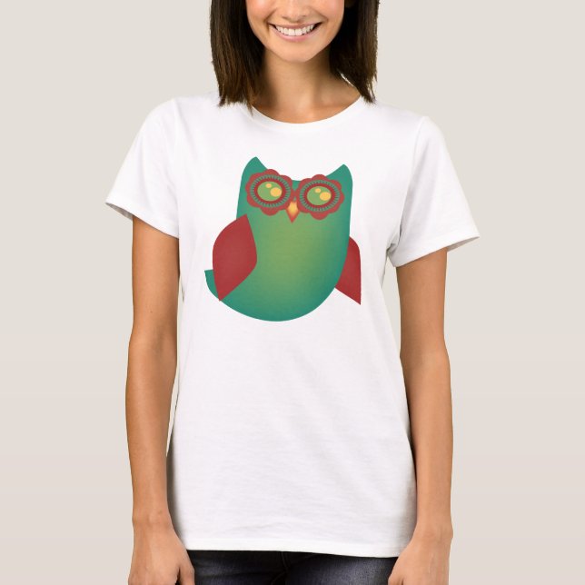 Camiseta Retro Hoot Owl (Frente)