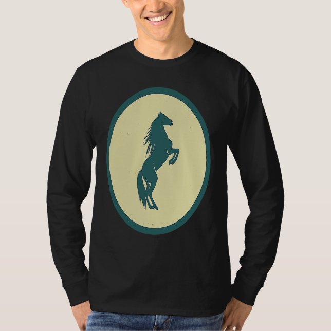 Camiseta Retro Horse Vintage Wild Animal (Frente)