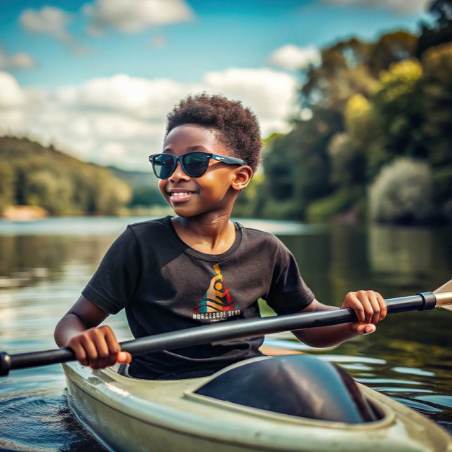 Camiseta Retro Horsfere Bend Kayaking (Criador carregado)
