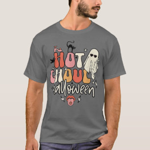 Camiseta Retro Hot Ghoul Halloween Boo Ghost Spooky Season
