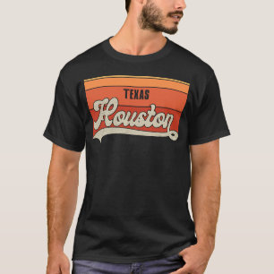 Camiseta Retro Houston Texas Houston Strong Vintage Stripes