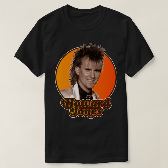 Camiseta Retro Howard Jones Homenageia T-Shirt Clássico (Frente do Design)