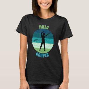 Camiseta Retro Hula Hooper Hip Swiveling Hooping Havaiano