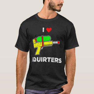 Camiseta Retro I Heart Squirters Engraçado Eu Adoro Esquilo