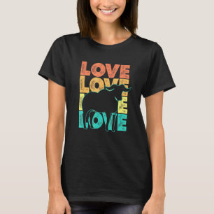 Camiseta Retro I Love Buffalo Ideia For Bison