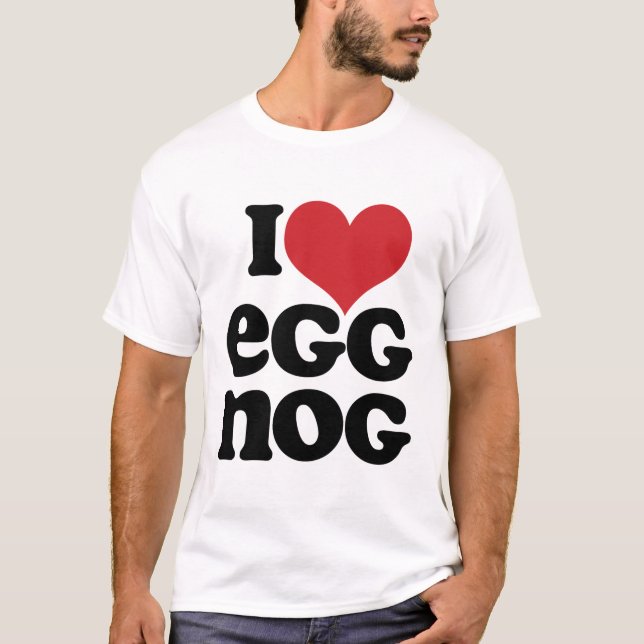 Camiseta Retro I Love Eggnog Tee (Frente)