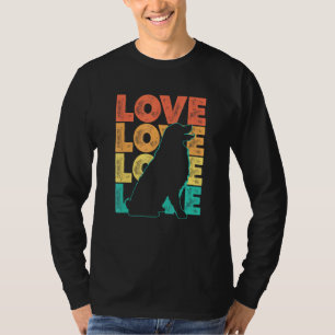 Camiseta Retro I Love My Bernese Mountain Dog Theme Design