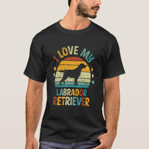 Camiseta Retro I Love My Labrador Retriever