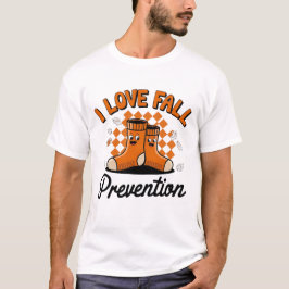 Camiseta Retro I Love Quall Prevention Queda Terapia Física