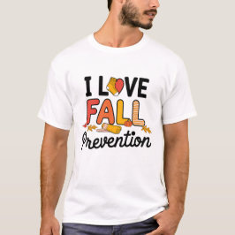 Camiseta Retro I Love Quall Prevention Queda Terapia Física