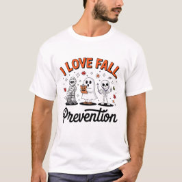 Camiseta Retro I Love Quall Prevention Queda Terapia Física