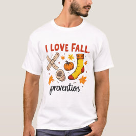 Camiseta Retro I Love Quall Prevention Queda Terapia Física