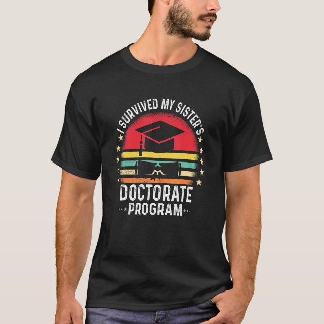 Camiseta Retro I Sobrevivi ao Programa de Doutorado da Minh (Frente)