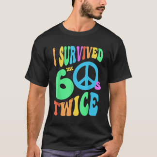 Camiseta Retro I SURVIVED My SIXTIES TWICE 70th Birthday Jo
